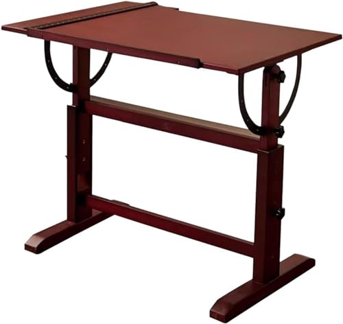 Verstellbarer Zeichentisch mit neigbarer Tischplatte und T-Quadrat-Lineal, perfekt für Künstler, Designer und Bastler Verstellbarer Zeichentisch mit neigbarer Tischplatte und T-Quadrat-Lineal, perfekt für Künstler, Designer und Bastler von Generisch
