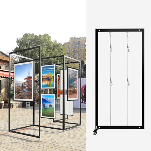 Verstellbarer bodenstehender Kunstständer, Aluminium-Staffelei für Kalligraphie, Gemälde und Fotografie, 5 Stück (80 x 180 cm) von Generisch
