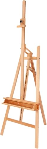Verstellbarer tragbarer A-Rahmen-Staffelei aus Holz – zusammenklappbare Kunststaffelei zum Malen und Skizzieren – ideal für Studio, Klassenzimmer, Balkon und Außenbereich Verstellbarer tragbarer A-Rahmen-Staffelei aus Holz – zusammenklappbare Kunststaffelei zum Malen und Skizzieren – ideal für Studio, Klassenzimmer, Balkon und Außenbereich von Generisch