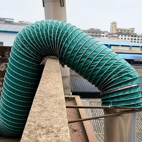 Verstellbares Luftführungsrohr für Trockner, HVAC und Hydrokultur, 450 mm Durchmesser, Entlüftungsschlauch mit Klemme für den privaten und gewerblichen Gebrauch, einziehbare Belüftungslösung, 10 m von Generisch
