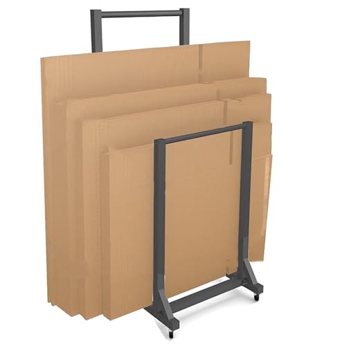 Vielseitiges Bodenregal für Karton- und Leinwandaufbewahrung – perfekt für Zeichenbretter und Bilderrahmen in Lagern, Galerien, Einzelhandelsgeschäften (35 x 50 x 90 cm) von Generisch