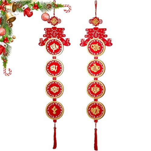 Generische Vietnamesische Neujahrsdekorationen - Mondneujahrsdekorationen 2025, Hängende Dekoration, Beflockter Stoff, Vietnamesisches Neujahr, Tet Generische Vietnamesische Neujahrsdekorationen - Mondneujahrsdekorationen 2025, Hängende Dekoration, Beflockter Stoff, Vietnamesisches Neujahr, Tet von Generisch