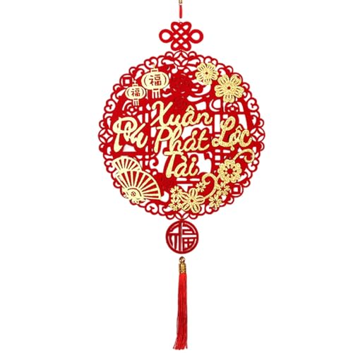 Vietnamesische Neujahrsdekorationen 2025, Vietnamesisches Neujahrsornament, Rote Neujahrsdekoration, Frühlingsfest-Dekoration, Chinesisches Frühlingsfest, Rotes Ornament, Mond-Neujahrsdekoration Vietnamesische Neujahrsdekorationen 2025, Vietnamesisches Neujahrsornament, Rote Neujahrsdekoration, Frühlingsfest-Dekoration, Chinesisches Frühlingsfest, Rotes Ornament, Mond-Neujahrsdekoration von Generisch
