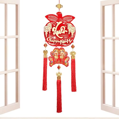 Vietnamesisches Mond-Neujahrs-Ornament, Neujahrs-Quasten-Charm-Ornament, chinesisches Neujahrsdekoration, Quasten-Anhänger für Frühlingsfest, Urlaub von Generisch