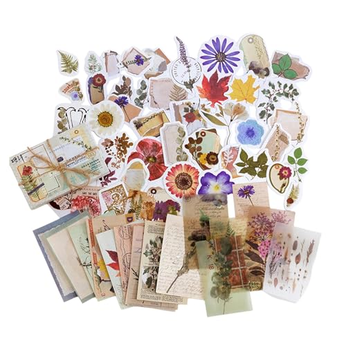 Vintage-Scrapbook-Aufkleber, Vintage-ästhetische Aufkleber - Mehrzweck-Scrapbooking-Dekorationsaufkleber | ästhetische Scrapbooking-Zubehör, bunte Dekorationen für die Kartenherstellung, Fot Vintage-Scrapbook-Aufkleber, Vintage-ästhetische Aufkleber - Mehrzweck-Scrapbooking-Dekorationsaufkleber | ästhetische Scrapbooking-Zubehör, bunte Dekorationen für die Kartenherstellung, Fot von Generisch