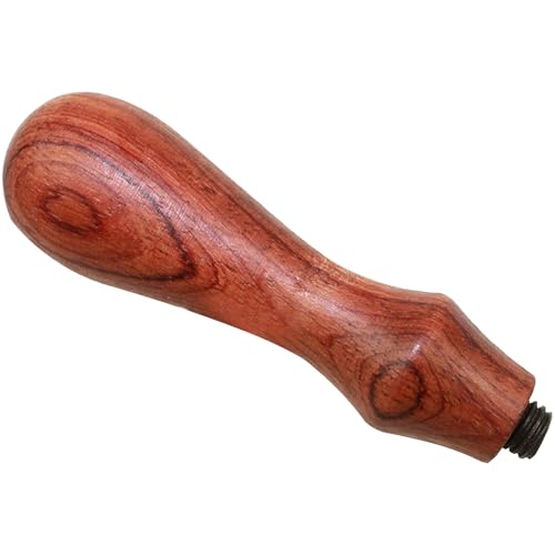 Vintage entfernbarer Messingkopf - Stempel Holzhandkit | TAMP -Handle Kit Ergonomisches Design für komfortablen Griffe | Retro Rosewood Griff Versiegelung Wachsmarken für Hochzeitsfeier Einladungsgesc von Generisch
