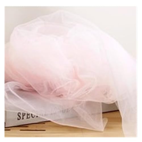 Violette Tüllrolle – weicher, zarter Nebel-Mesh-Stoff für DIY-Hochzeitskleider, Ve-Hintergründe und Feen-Dekorationen – reine Farbe, Spitzengarn zum Basteln von Generisch
