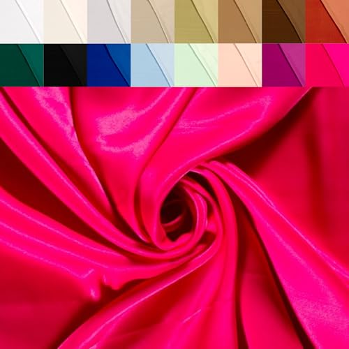 Viskosesatin Stoff Meterware - Futterstoff Viskose Satin - glänzender Dekostoff - Faschingsseide, Viskosestoff Seide, Stoff Abendmode *Ab 50, Farbe: 017 pink Viskosesatin Stoff Meterware - Futterstoff Viskose Satin - glänzender Dekostoff - Faschingsseide, Viskosestoff Seide, Stoff Abendmode *Ab 50, Farbe: 017 pink von Generisch