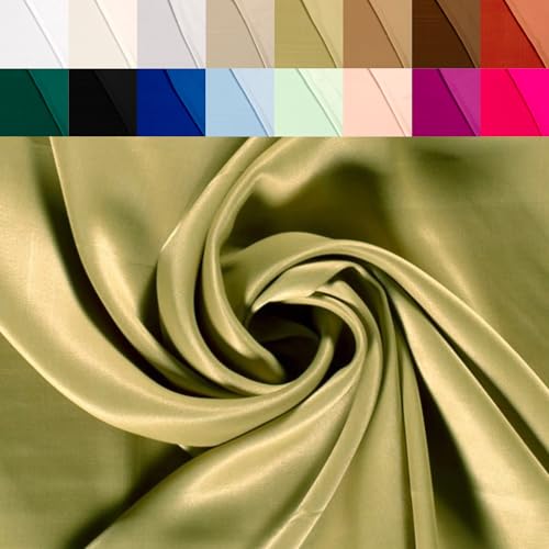 Viskosesatin Stoff Meterware - Futterstoff Viskose Satin - glänzender Dekostoff - Faschingsseide, Viskosestoff Seide, Stoff Abendmode *Ab 50, Farbe: 026 schilfgrün Viskosesatin Stoff Meterware - Futterstoff Viskose Satin - glänzender Dekostoff - Faschingsseide, Viskosestoff Seide, Stoff Abendmode *Ab 50, Farbe: 026 schilfgrün von Generisch