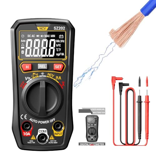 Voltmeter - Digital Multimeter | Auto-Bereitschafts-Spannungstester kompaktes vielseitiges Haushaltsmesswerkzeug für Erwachsene Fachleute Anfänger messen AC/Gleichstromspannung Elektrische Outlet von Generisch