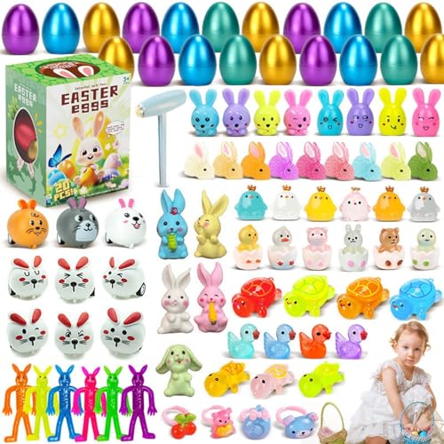 Vorgefüllte Ostereier für Teenager,Ostereier gefüllt - Weihnachtskorbfüller - Partygeschenke zum Thema Ostern für Kinder, Mädchen und , Osterkörbchenfüller, Spielzeug zum Zerschlagen von Eiern Vorgefüllte Ostereier für Teenager,Ostereier gefüllt - Weihnachtskorbfüller - Partygeschenke zum Thema Ostern für Kinder, Mädchen und , Osterkörbchenfüller, Spielzeug zum Zerschlagen von Eiern von Generisch