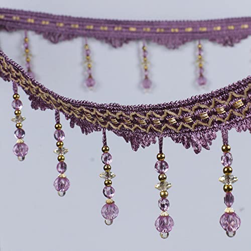 Vorhang-Fransenbordüre – 12 Meter Kristall-Perlenquaste für Lampenschirme, Vorhänge und Heimdekoration – stilvolle Borte für elegante Note Vorhang-Fransenbordüre – 12 Meter Kristall-Perlenquaste für Lampenschirme, Vorhänge und Heimdekoration – stilvolle Borte für elegante Note von Generisch