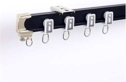 Vorhanghalter, verstellbare 1 m/2 m/3 m Stangenhalterungen für Vorhänge, Wand-/Deckenmontage, perfekt für Raumteiler, einfache Installation mit Haken Vorhanghalter, verstellbare 1 m/2 m/3 m Stangenhalterungen für Vorhänge, Wand-/Deckenmontage, perfekt für Raumteiler, einfache Installation mit Haken von Generisch