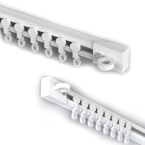 Vorhangschiene Selbstklebend für Wand Ohne Bohren Ohne Werkzeug Beschädigungsfrei Raumteiler mit Zubehör 190cm Gardinenstange für Fenster und Wände Vorhangschiene Selbstklebend für Wand Ohne Bohren Ohne Werkzeug Beschädigungsfrei Raumteiler mit Zubehör 190cm Gardinenstange für Fenster und Wände von Generisch