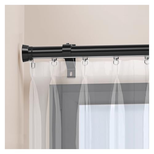 Vorhangschiene zur Wandmontage, extra lange Aluminium-Gardinenstangen, Raumteiler, einläufig, 122 cm, verstellbare Länge 1–12 m, ideal für Vorhänge und Vorhänge Vorhangschiene zur Wandmontage, extra lange Aluminium-Gardinenstangen, Raumteiler, einläufig, 122 cm, verstellbare Länge 1–12 m, ideal für Vorhänge und Vorhänge von Generisch
