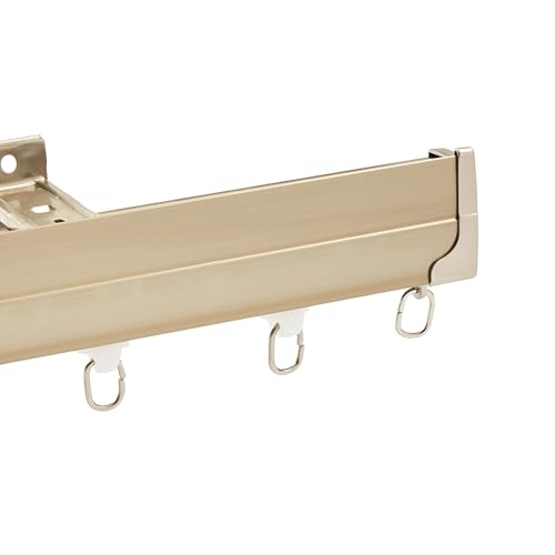 Vorhangschienen-Set, flexibel, biegbar, für Decken- oder Wandmontage, Raumteilerschienen für Vorhänge, 2,8 m Vorhangschienen-Set, flexibel, biegbar, für Decken- oder Wandmontage, Raumteilerschienen für Vorhänge, 2,8 m von Generisch