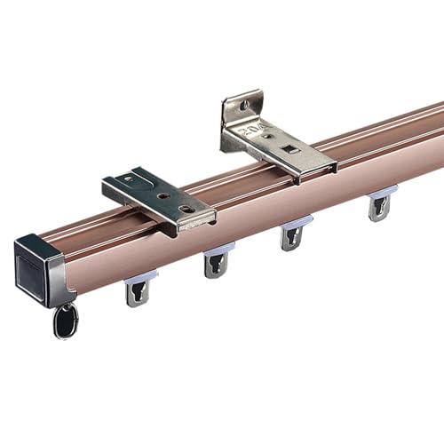Vorhangschienen-Set, robuste Aluminium-Deckenschiene für Raumteiler und Schiebevorhangschienensystem Vorhangschienen-Set, robuste Aluminium-Deckenschiene für Raumteiler und Schiebevorhangschienensystem von Generisch