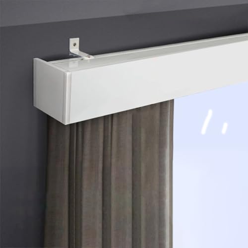 Vorhangschienenbox aus Aluminium, 3,8 m, dekorativer Vorhang zum Aufhängen für Hotels und Krankenhäuser, Wandmontage, stilvolle und funktionale Lösung für elegantes Dekor Vorhangschienenbox aus Aluminium, 3,8 m, dekorativer Vorhang zum Aufhängen für Hotels und Krankenhäuser, Wandmontage, stilvolle und funktionale Lösung für elegantes Dekor von Generisch