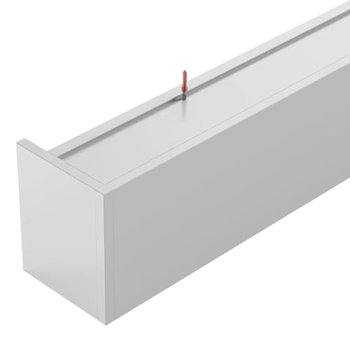 Vorhangschienensystem zur Deckenmontage, individuelle Länge 180 cm (5,9 Fuß) für das Wohnzimmer, Fenstervorhangstange mit Volant – ideal für die Inneneinrichtung und stilvolle Fensterbehandl von Generisch