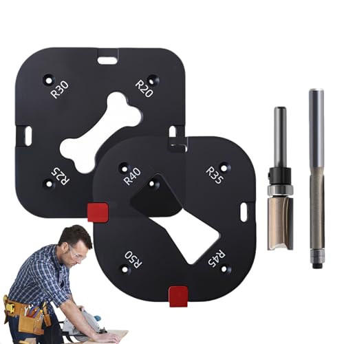 Vorlage für Router -Eckradius, Holzbearbeitungsvorlagen | Aluminiumlegierung Hilfsmittel | Schnelle Jig -Router -Bitvorlagen zum Profilieren von Abgrabungen des Abkämmens Vorlage für Router -Eckradius, Holzbearbeitungsvorlagen | Aluminiumlegierung Hilfsmittel | Schnelle Jig -Router -Bitvorlagen zum Profilieren von Abgrabungen des Abkämmens von Generisch