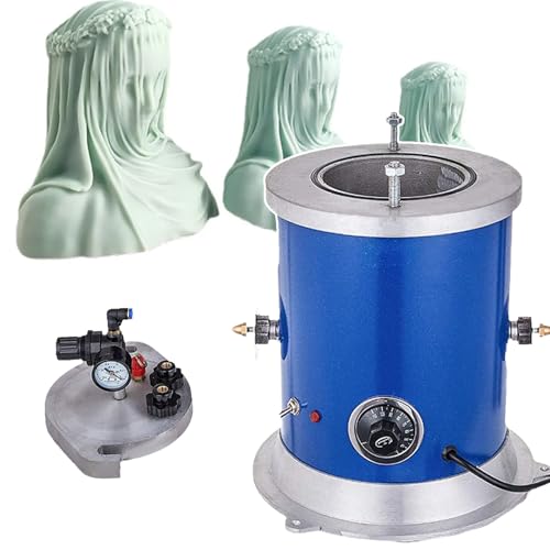 Wachs-Injektor-Maschine mit Doppeldüse, einstellbare Temperatur 30-110 °C, Vakuum-Funktion für Schmuckherstellung und Wachsformen, 220 V von Generisch
