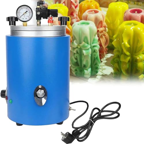 Wachsinjektor, 2,2 l runde Wachsgießmaschine, 350 W Wachsschmelzofen für Schmuckherstellung, Druckminderer-Werkzeug, Perlenstickerei und Schmuck-Sets von Generisch