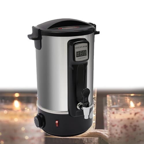 Wachsschmelzgerät zur Kerzenherstellung - Großer 20L/30L/35L Wachsschmelztopf mit Heizkernauslauf & Digitalanzeige - Ideal für Business oder Handwerk - Leicht zu reinigen Wachsschmelzgerät zur Kerzenherstellung - Großer 20L/30L/35L Wachsschmelztopf mit Heizkernauslauf & Digitalanzeige - Ideal für Business oder Handwerk - Leicht zu reinigen von Generisch