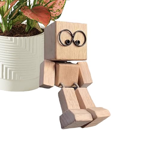 Wackelnde Holzfigur - 8x4cm Charmante Kleine Holzfigur | Shaking Wooden Man Figur | Wackelnder Holzmann | Handgefertigte Schüttelmann Für Reisebaustudien Schlafzimmer Pendelzimmer Wackelnde Holzfigur - 8x4cm Charmante Kleine Holzfigur | Shaking Wooden Man Figur | Wackelnder Holzmann | Handgefertigte Schüttelmann Für Reisebaustudien Schlafzimmer Pendelzimmer von Generisch