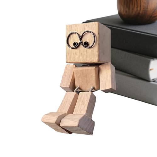 Wackelnde Holzfiguren - Wackelfigur Auto | Schüttelnde Holzfigur | Charmante Kleine Wackelnde Holzfigur | Lustige Wackelkopf-Autodekoration | Figur Aus Holz Innendekoration Des Armaturenbretts Wackelnde Holzfiguren - Wackelfigur Auto | Schüttelnde Holzfigur | Charmante Kleine Wackelnde Holzfigur | Lustige Wackelkopf-Autodekoration | Figur Aus Holz Innendekoration Des Armaturenbretts von Generisch