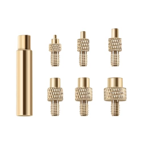 Wärmeeinsatzmutter-Eisenspitze M2 M3 M4 M5 M6 M8 Messinggewinde-Einbettungssatz Wärmeeinfügungswerkzeug for Kunststoff-3D-Drucker-Lötkolben(Type A-Insert Nut) von Generisch