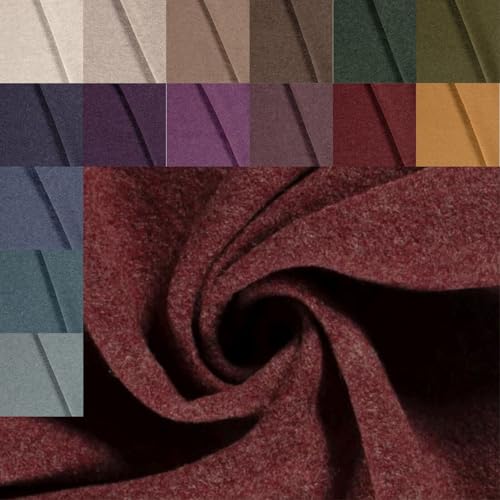Walkloden Meterware uni meliert - Walkstoff, Mantelstoff, Trachtenstoff, Wollwalk, Loden, Wollstoff, 100% Schurwolle/Wolle * ab 50 x 140cm, Farbe: 018 weinrot Walkloden Meterware uni meliert - Walkstoff, Mantelstoff, Trachtenstoff, Wollwalk, Loden, Wollstoff, 100% Schurwolle/Wolle * ab 50 x 140cm, Farbe: 018 weinrot von Generisch