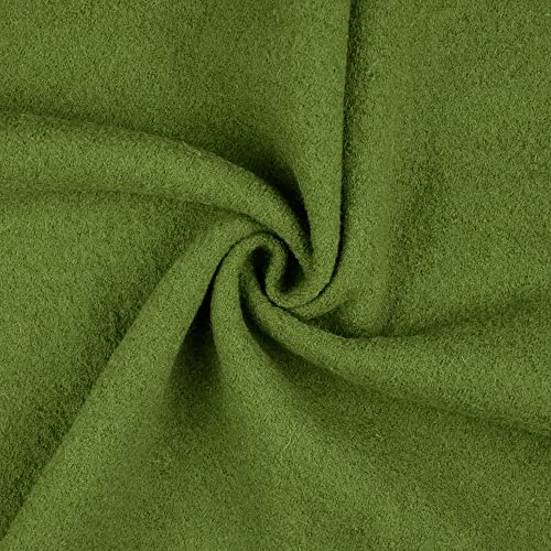 Walkloden-Walkstoff-LAURA-von Stofftreff-100% Wolle, Meterware, 0,5m, Loden, Trachtenstoffe, Wollwalk, Wollstoff (Grasgrün-7004) von Generisch