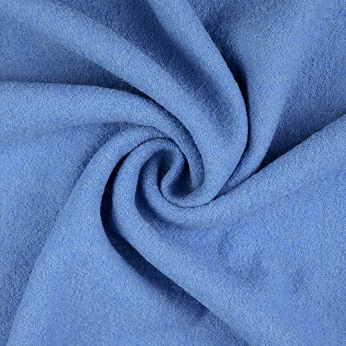 Walkloden-Walkstoff-LAURA-von Stofftreff-100% Wolle, Meterware, 0,5m, Loden, Trachtenstoffe, Wollwalk, Wollstoff (Lichtblau-8002) von Generisch