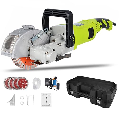 Wandfräsmaschine für präzises Nutenschneiden, einstellbare Breite 0-37 mm, mit 360° Totwinkelnut, inklusive 5 Klingen für Wände und Böden Wandfräsmaschine für präzises Nutenschneiden, einstellbare Breite 0-37 mm, mit 360° Totwinkelnut, inklusive 5 Klingen für Wände und Böden von Generisch
