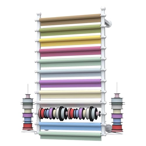 Wandhalterung, Geschenkpapier-Organizer, Aufbewahrung, Schal-Aufbewahrungsregal, Geschenkpapier-Display, Nähzimmer-Dekoration für Näharbeiten, Handwerk, Handwerk, Floristen-Verpackung von Generisch