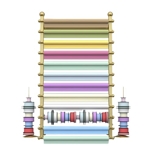 Wandhalterung für Bänder und Schals, Geschenkpapier-Präsentationsständer zum Nähen, Basteln, Raumdekoration, Floristen-Geschenkverpackung, Aufbewahrungslösung von Generisch