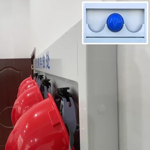 Wandhalterung für Feuerwehrhelme – Robustes Schutzhelm-Präsentationsregal für Baustellen und Werkstätten – Sicherer Halt für 3 Schutzhelme – Ideal für den Einsatz im Büro oder zu Hause von Generisch