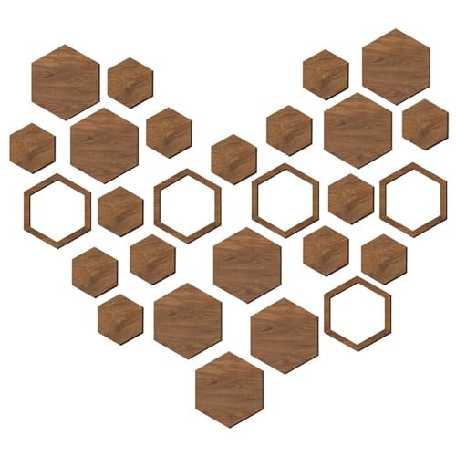 Wandkunst aus Bienenholz - kreative sechseckige Holzwanddekoration, kostenlose Kombination Wandkunst | Handwerk Wohnkultur Schlafzimmer Wohnzimmer Wandkunst aus Bienenholz - kreative sechseckige Holzwanddekoration, kostenlose Kombination Wandkunst | Handwerk Wohnkultur Schlafzimmer Wohnzimmer von Generisch