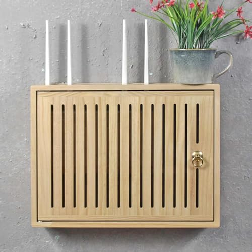 Wandmontierter WiFi-Router Versteckter Aufbewahrungsschrank Box Hider WiFi Box Hider Regale für Wand für Büro und Zuhause Wandmontierter WiFi-Router Versteckter Aufbewahrungsschrank Box Hider WiFi Box Hider Regale für Wand für Büro und Zuhause von Generisch