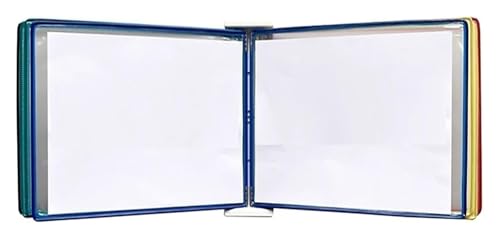 Wandmontiertes Klappbuch-Display – A3-Aktenordner mit 20 Taschen zum Organisieren und Präsentieren von Postern und Dokumenten von Generisch