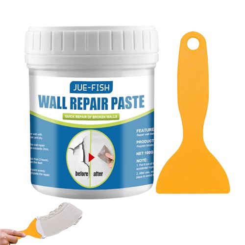 Wandreparaturkit - 100 g Wandbärtecreme | Professionelle Wandspackle Reparaturpaste | Wandfüller bereit für Löcher, Schälen, Graffiti, schnelle Reparatur von Rissen von Generisch