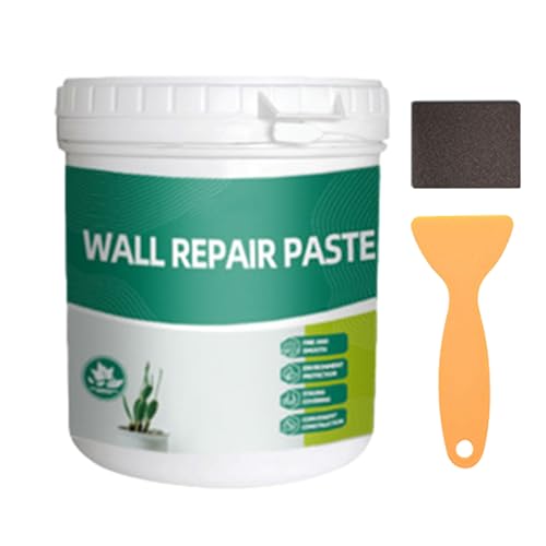 Wandreparaturpaste Kit | Reparatur von 600 g Wandbärte | Wasserdichte Wandlochfüllung Paste | Trocknen schnell sicher trocken wwall reparieren graffiti dichtungsmittel | Einfach für Innen- und Außenbe von Generisch