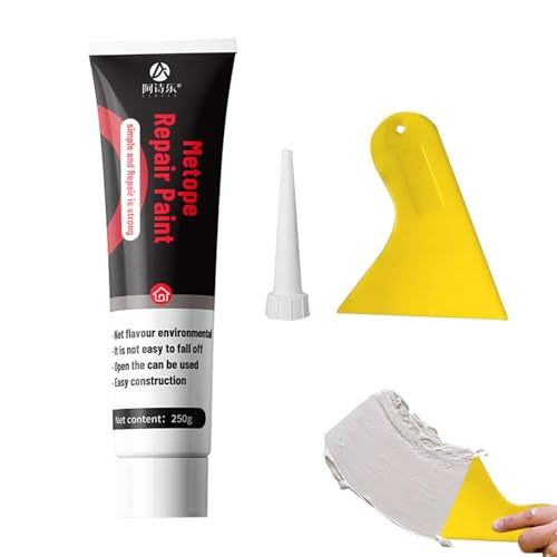 Wandspachtel - Spachtelmasse | Ausbessern Creme | Sichere Geruchlose Wandreparaturpaste Mit Schaber Wasserdichter Wandlochfüller Und trockenba Flicken Set Stark Haftender Spachtel Wandspachtel - Spachtelmasse | Ausbessern Creme | Sichere Geruchlose Wandreparaturpaste Mit Schaber Wasserdichter Wandlochfüller Und trockenba Flicken Set Stark Haftender Spachtel von Generisch