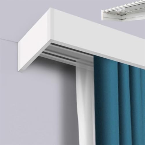 Wandvorhang-Set aus Aluminium – 3-in-1 Raumteiler mit zweiläufigen und staubdichtem Volant, Deckenmontage, 230 cm Länge für stilvolle Privatsphäre Wandvorhang-Set aus Aluminium – 3-in-1 Raumteiler mit zweiläufigen und staubdichtem Volant, Deckenmontage, 230 cm Länge für stilvolle Privatsphäre von Generisch