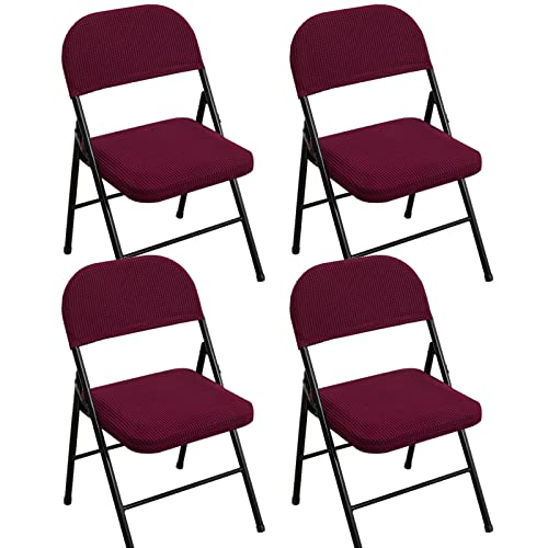 Waschbare Stretch-Samt-Klappstuhl-Schonbezüge – luxuriöser Plüschstoff mit rutschfester elastischer Unterseite, für Empfang, Büro, Party, Bankett und Esszimmer-Dekoration Waschbare Stretch-Samt-Klappstuhl-Schonbezüge – luxuriöser Plüschstoff mit rutschfester elastischer Unterseite, für Empfang, Büro, Party, Bankett und Esszimmer-Dekoration von Generisch