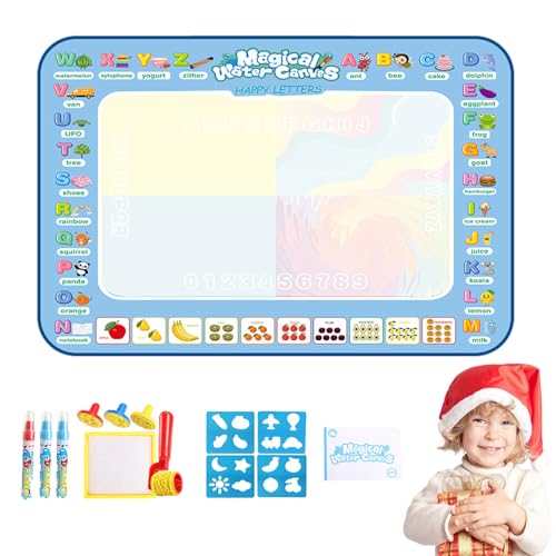 Wasser-Kritzelmatte – Sauberes Ausmalen, Wiederverwendbarer Zeichenblock | Wiederverwendbares Wasser-Zeichenbrett, Große Malflächen, Kreatives Spielen Im Innenbereich, Kunstsitzungen Für Kleinkinder, von Generisch