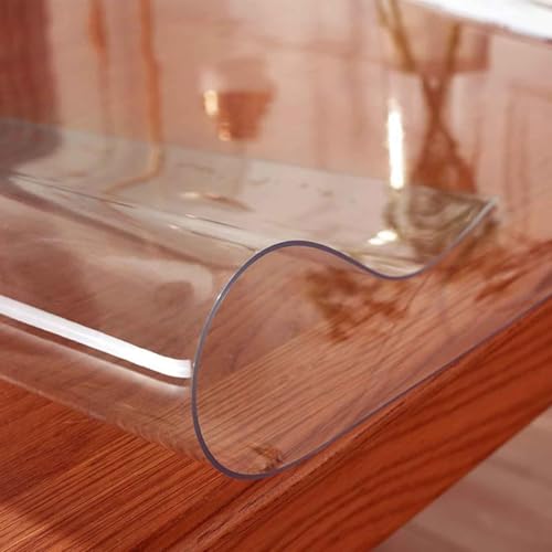 Wasserdichte, abwischbare Vinyl-Tischdeckenschutzabdeckung, transparente Bodenmatte für Eingangsbereich, Küche, Wohnzimmer von Generisch