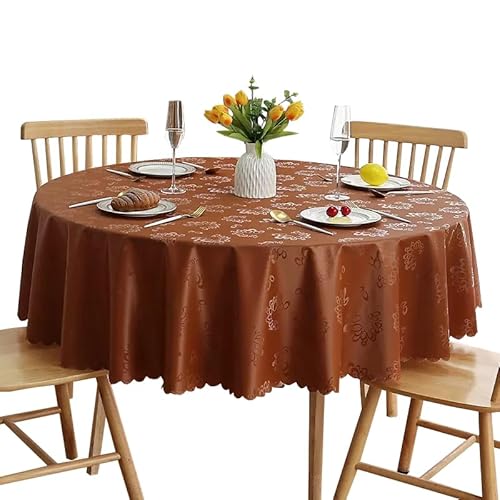 Wasserdichte, runde Tischdecke, 240 cm, flecken- und kratzfest, perfekt für Zuhause, Esszimmer, Partys, Veranstaltungen, Outdoor, leicht zu reinigen und langlebig Wasserdichte, runde Tischdecke, 240 cm, flecken- und kratzfest, perfekt für Zuhause, Esszimmer, Partys, Veranstaltungen, Outdoor, leicht zu reinigen und langlebig von Generisch