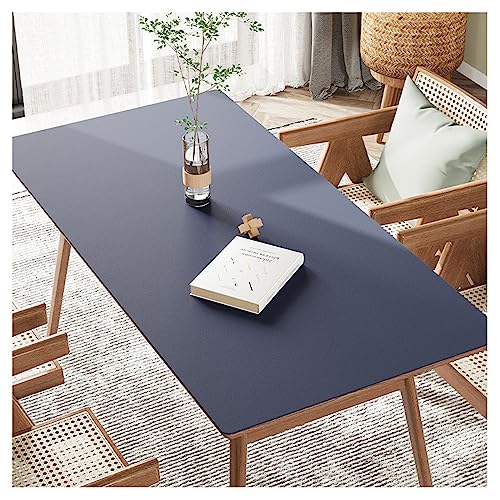 Wasserdichte Kunstleder-Tischdecke, rechteckig, Vinyl-Essschutz, abwischbar und öldicht, hitzebeständig, für Couchtisch, 90 x 160 cm, Dunkelblau Wasserdichte Kunstleder-Tischdecke, rechteckig, Vinyl-Essschutz, abwischbar und öldicht, hitzebeständig, für Couchtisch, 90 x 160 cm, Dunkelblau von Generisch