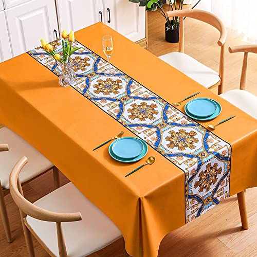 Wasserdichte Tischdecke, PVC, 140 x 180 cm, leicht zu reinigen, für Küche, Esszimmer, Picknick-Abdeckung, langlebig und stilvoll für Zuhause und Veranstaltungen von Generisch